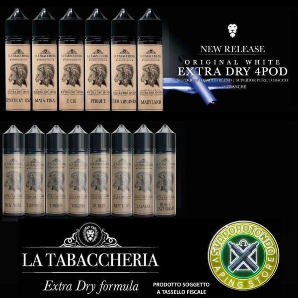 LA TABACCHERIA EXTRA DRY 4POD ORIGINAL LIQUIDI 20ML