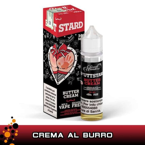 B*ttstard Mix&Vape 30 ml Seven Wonders crema al burro