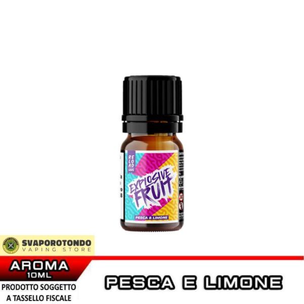 PESCA & LIMONE Explosive Fruit Aroma Concentrato 10 ml Reload Vape Limone Pesca