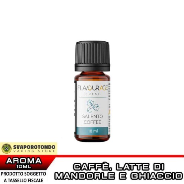SALENTO COFFEE Aroma Concentrato 10 ml Flavourage Ice Caffè Latte di Mandorla