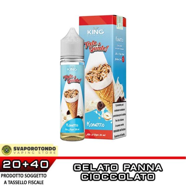 TALE & QUALE Konetto Mix&Vape 20 ml King Liquid Gelato Panna Cioccolato