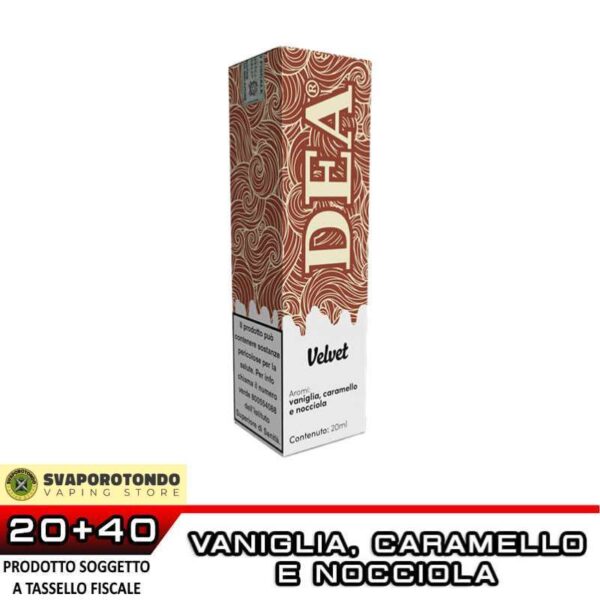 VELVET Scomposto Aroma 20 ml Dea Flavor vaniglia,caramello, nocciola