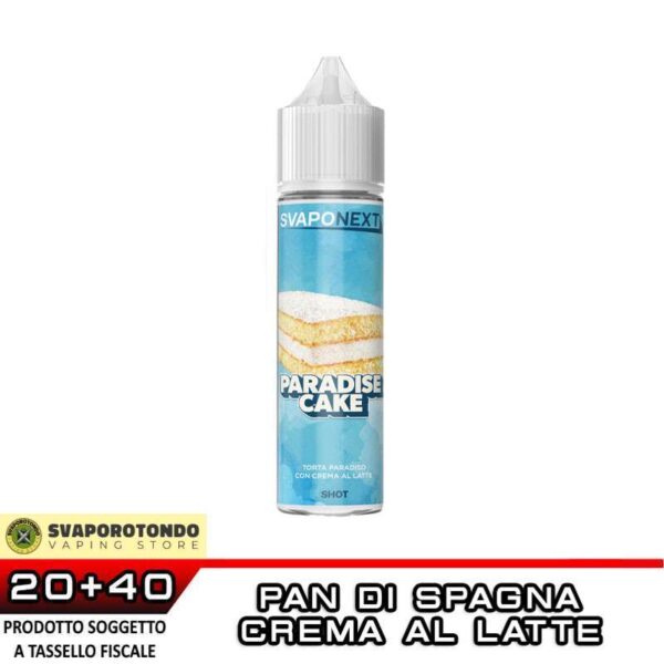 PARADISE CAKE Premium Selection Aroma 20 ml SvapoNext Pan di Spagna Crema al Latte