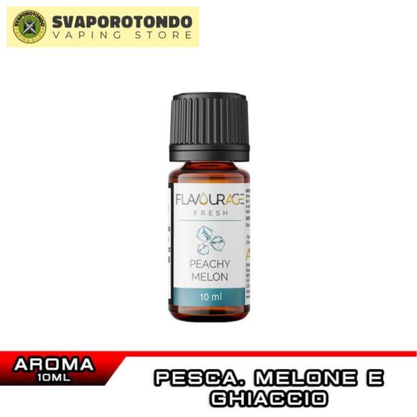 PEACHY MELON Aroma Concentrato 10 ml Flavourage Melone Ice Pesca