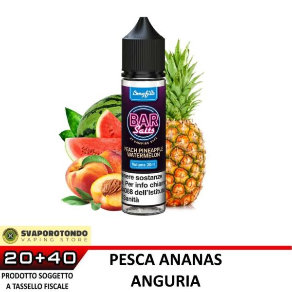 Peach Pineapple Watermelon - Aroma - Shot 20 su 60 - Bar Salts pesca ananas anguria