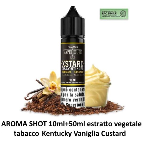 DISCONTINUED VAPEHOUSE - XSTARD - Shot 10 + 50 tabacco vaniglia