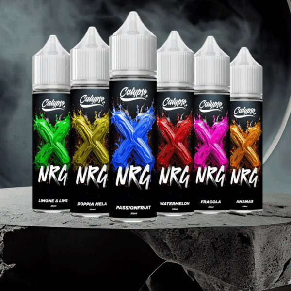 NRG Aroma Shot 20 ml CALYPSO Energy Drink fragola-anguria-limone-passion fruit-mela