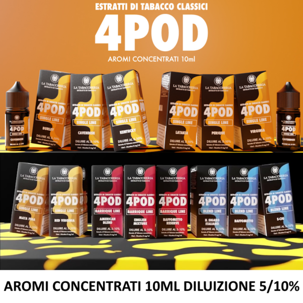 4POD Aroma Concentrato 10ml La Tabaccheria