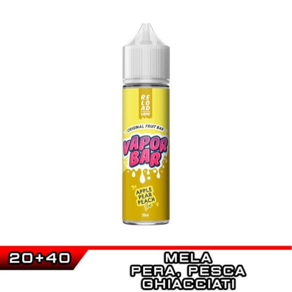 APPLE PEAR PEACH ICE Vapor Bar Aroma 20 ml Reload Vape Ice Pera Mela Pesca