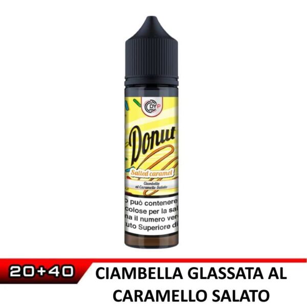DYPSTORE SHOT 20 DONUT SALTED CARAMEL CHUBBY DA 60 ML CIAMBELLA GLASSATA AL CARAMELLO SALATO