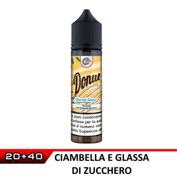 DYPSTORE SHOT 20 DONUT GLAZED SUGAR CHUBBY DA 60 ML Ciambella glassata alla zucchero