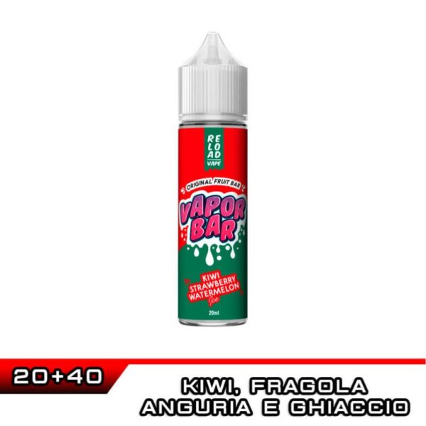 KIWI STRAWBERRY WATERMELON ICE Vapor Bar Aroma 20 ml Reload Vape Ice Fragola Kiwi Anguria