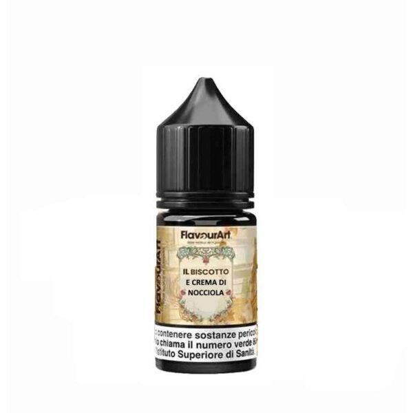MINI SHOT - Flavour Art - Il Biscotto e crema nocciola - BULEVARD - aroma 10+20 in flacone da 30ml