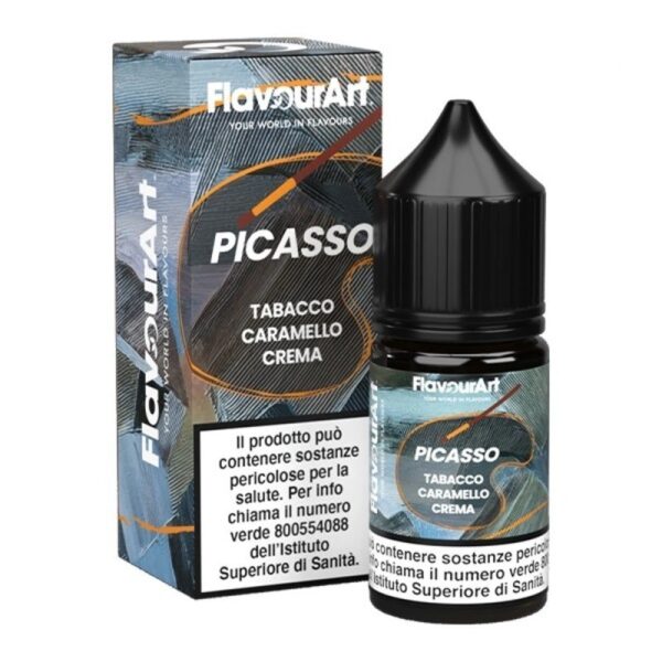 MINI SHOT - Flavour Art - PICASSO tabacco caramello crema - aroma 10+20 in flacone da 30ml