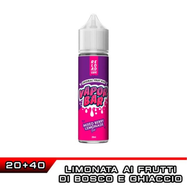 MIXED BERRY LEMONADE ICE Vapor Bar Aroma 20 ml Reload Vape Ice Frutti di Bosco Limonata