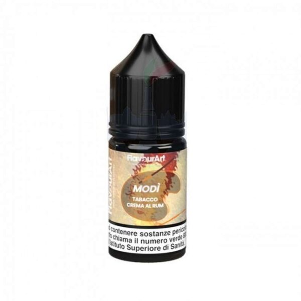 MINI SHOT - Flavour Art - Tabacco e crema al Rhum - Modi' - aroma 10+20 in flacone da 30ml