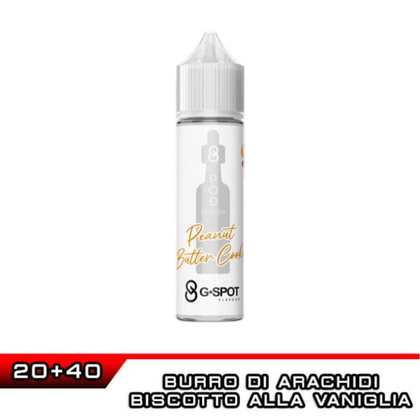 PEANUT BUTTER COOKIE Pod Edition Aroma Shot 20 ml G-Spot Vaniglia Biscotto Burro d' arachidi