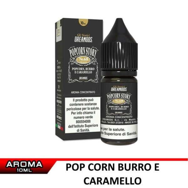 POPCORN STORY No.68 Aroma 10 ml Dreamods Caramello Pop corn Burro