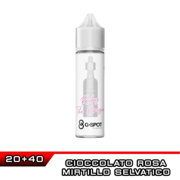 RUBY THE ORIGIN Pod Edition Aroma Shot 20 ml G-Spot Mirtillo Cioccolato