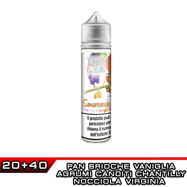 SAMARCANDA Flavors Aroma Shot 20 ml AZHAD Tabacco Virginia Pan Brioche Chantilly Nocciola Vaniglia Agrumi Canditi