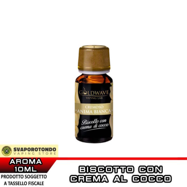 ANIMA BIANCA Cremoso Aroma Concentrato 10 ml Goldwave Biscotto Cocco