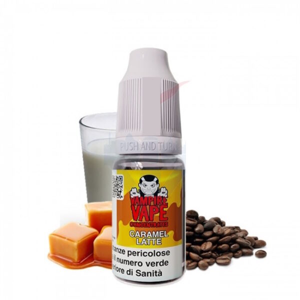 CARAMEL LATTE - Aroma Concentrato 10ml - Vampire Vape CAFFE' LATTE CARAMELLO