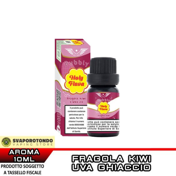FRAGOLA KIWI E UVA ICE Holy Flava Aroma Concentrato 10ml HOLY VAPE