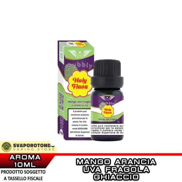 MANGO UVA FRAGOLA E ARANCIA ICE Holy Flava Aroma Concentrato 10ml HOLY VAPE