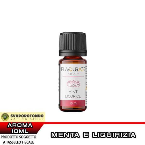 MINT LICORICE Aroma Concentrato 10 ml Flavourage Liquirizia Menta
