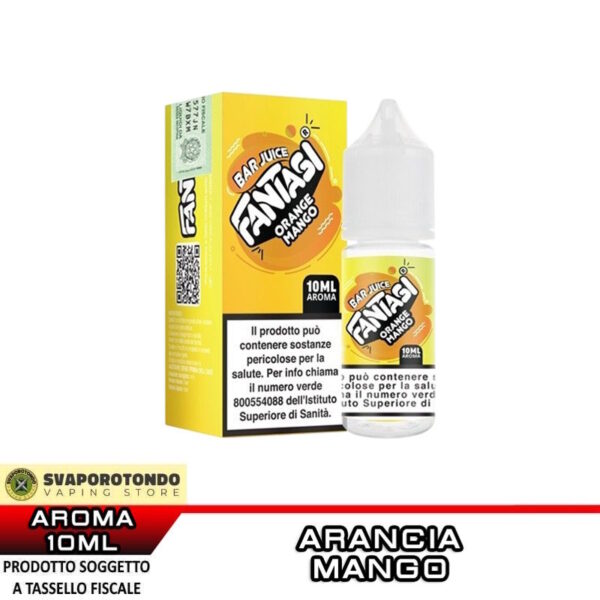 ORANGE MANGO Bar Juice Aroma Concentrato 10 ml Fantasi Vape Arancia Mango