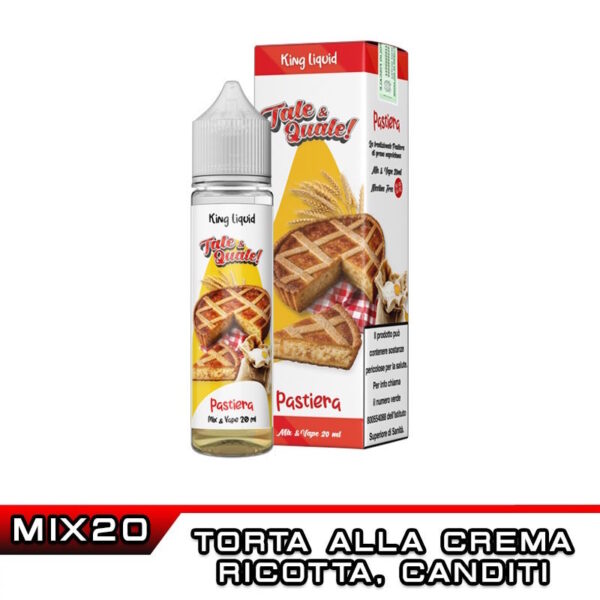 TALE & QUALE Pastiera Mix&Vape 20 ml King Liquid Pan di Spagna Latte Miele