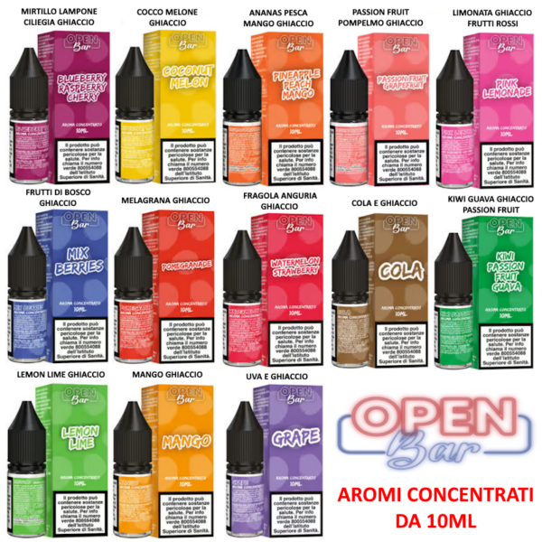 OPEN BAR AROMI CONCENTRATI 10ML CRISTALLI DI GHIACCIO
