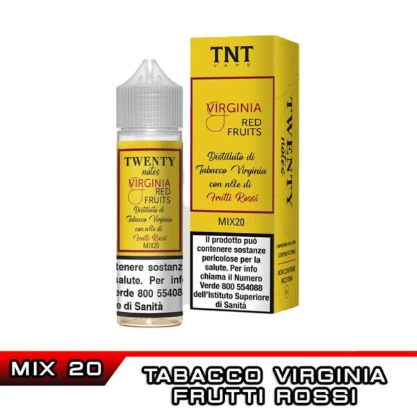 VIRGINIA RED FRUITS Twenty Notes Mix&Vape 20 ml TNT Vape Tabacco Virginia Frutti Rossi