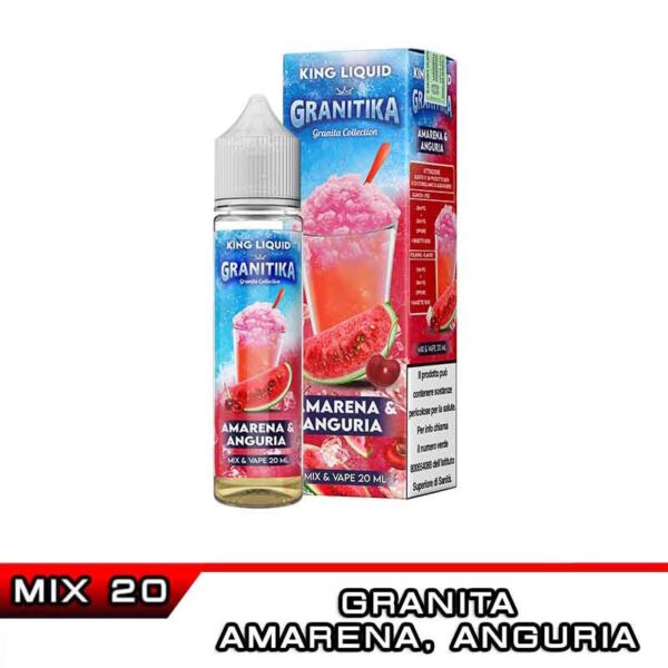 Granitika AMARENA ANGURIA Mix&Vape 20 ml KING LIQUID Granita Amarena Anguria Ice